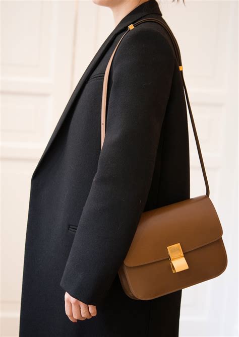 celine medium edge bag|celine brown shoulder bag.